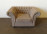 Mid century hatalmas drapp design klubfotel