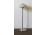 Retro formatervezett fehér opálüveg búrás space age design állólámpa 130 cm