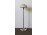 Retro formatervezett fehér opálüveg búrás space age design állólámpa 130 cm