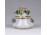 Régi rózsás porcelán bonbonier 6.5 x 8 x 6.8 cm