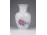 Régi virágos Hollóházi porcelán váza 15 cm