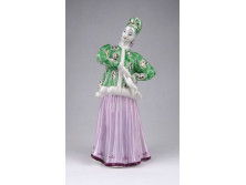 Népviseletes Orosz porcelán táncosnő szobor 22 cm