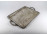 Antik nagyméretű ezüstözött ALCOR fém tálca 51 x 31.5 cm