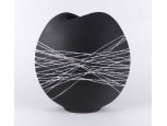 Jelzett modern design kerámia váza 18 cm