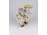 Régi kisméretű Bertram jellegű porcelán figura - kislány virággal fiucska kalapban 12 cm 