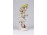 Régi kisméretű Bertram jellegű porcelán figura - kislány virággal fiucska kalapban 12 cm 
