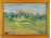 Régi jelzetlen akvarell festmény: Faluhatár 30.5 x 22.5 cm