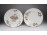 Régi virágmintás porcelán falitányér pár