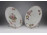 Régi virágmintás porcelán falitányér pár