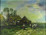 Régi jelzett olaj vászon festmény: Hazafelé 80 x 60 cm
