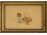 Különleges virágokat ábrázoló kisméretű akvarell festmény 13.5 x 8.7 cm