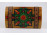 Festett virág mintás fa ékszertartó dobozka - kincses ládikó 20 x 12.5 x 9.5 cm
