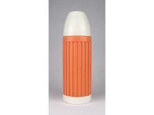 Retro narancssárga műanyag termosz 25.5 cm