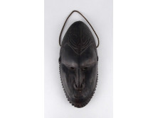 Afrikai férfi maszk, kerámia falidísz 28 x 12.5 cm