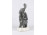 Régi jelzett Gránit kerámia figura Elefánt kicsinyével 12.8 cm