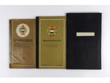 Régi tanulmányi értesítő bizonyítvány csomag, 3 darab, 1955 - 1968