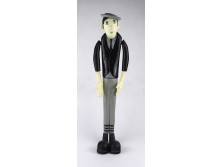 Nagymérteű retro orosz műanyag bohóc figura Jurij Nyikulin figura 58 cm