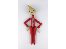 Retro orosz műanyag bohóc báb figura 27 cm