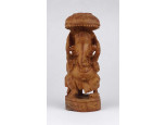 Keleti fafaragvány Ganesha szobor fafaragás 16 cm