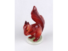Hollóházi porcelán mókus 13.5 cm