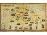  A szabadságharc főbb hadműveletei és csatái 1848–1849 iskolai térkép 156 x 110 cm