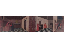 Paolo Uccello : A megszentelt ostya csodája reneszánsz festmény reprodukció