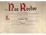 József Attila Tudományegyetem Szeged : Nos Rector diploma
