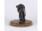 Bronz oroszlán szobor fa talapzaton 11 x 17 cm