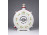 Régi nagyméretű kézzel festett MÁV -os Hollóházi porcelán kulacs 19.5 cm