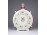 Régi nagyméretű kézzel festett MÁV -os Hollóházi porcelán kulacs 19.5 cm