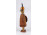 Régi lándzsás, pajzsos katona vitéz, fa figura 23.3 cm