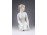 Régi Aquincum porcelán térdelő női akt szobor 22 cm