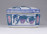 Régi madaras kínai porcelán bonbonier 9.5 x 8.5 cm