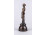 Régi egész alakos bronz női akt szobor 17 cm