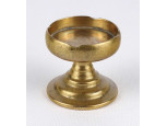 Régi kisméretű talpas bronz hamutál 5.4 x 5.9 cm