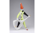 Jelzett ritka Aquincumi porcelán gitározó bohóc figura 20 cm