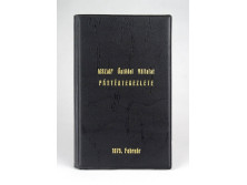Régi fekete MSZMP öntödei pártértekezlet notesz 1975