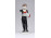 Régi Hollóházi porcelán figura, harmónikázó fiú 14.3 cm