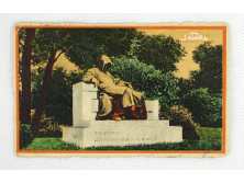 Budapesti Anonymus szobor képeslap 1924