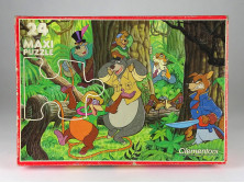 Vintage olasz Balu kapitány - Talespin maxi puzzle kirakó 68 x 48 cm 1983