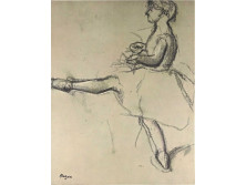 Degas : Balerina vázlat - színes reprodukció 43 x 35.5 cm