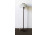 Retro formatervezett fehér opálüveg búrás space age design állólámpa 130 cm