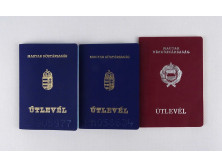 3 darab Magyar útlevél 