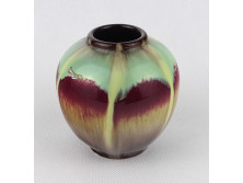 Német mid century majolika kisváza 9.4 cm