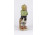 Régi Bertram porcelán figura kisfiú libával 10.8 cm