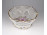 Régi, áttört, aranyozott, virágmintás Camina porcelán kosár 15.5 cm