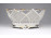 Régi, áttört, aranyozott, virágmintás Camina porcelán kosár 15.5 cm