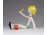 Régi homokozó kislány Aquincum porcelán figura