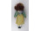 Öltöztetett, porcelán fejű baba 41 cm