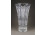 Csiszolt kristály váza, virágváza 25.5 cm